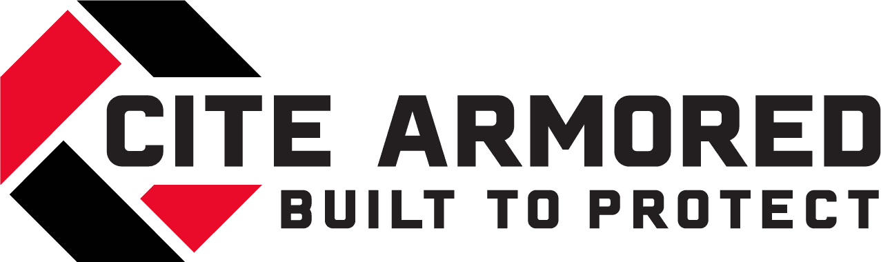 Cite Armored logo. Text: Cite Armored. Built to protect.