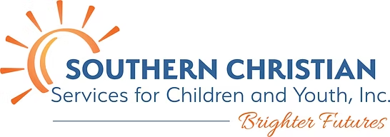 Text logo: Southern Christian Services for Children and Youth, Inc. Brighter Futures.